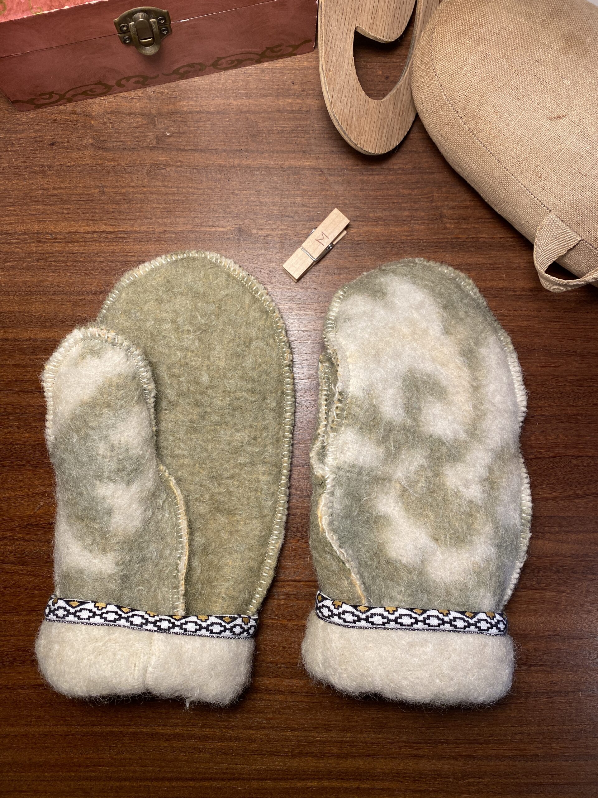 Wollen wanten - medium - Afbeelding 3