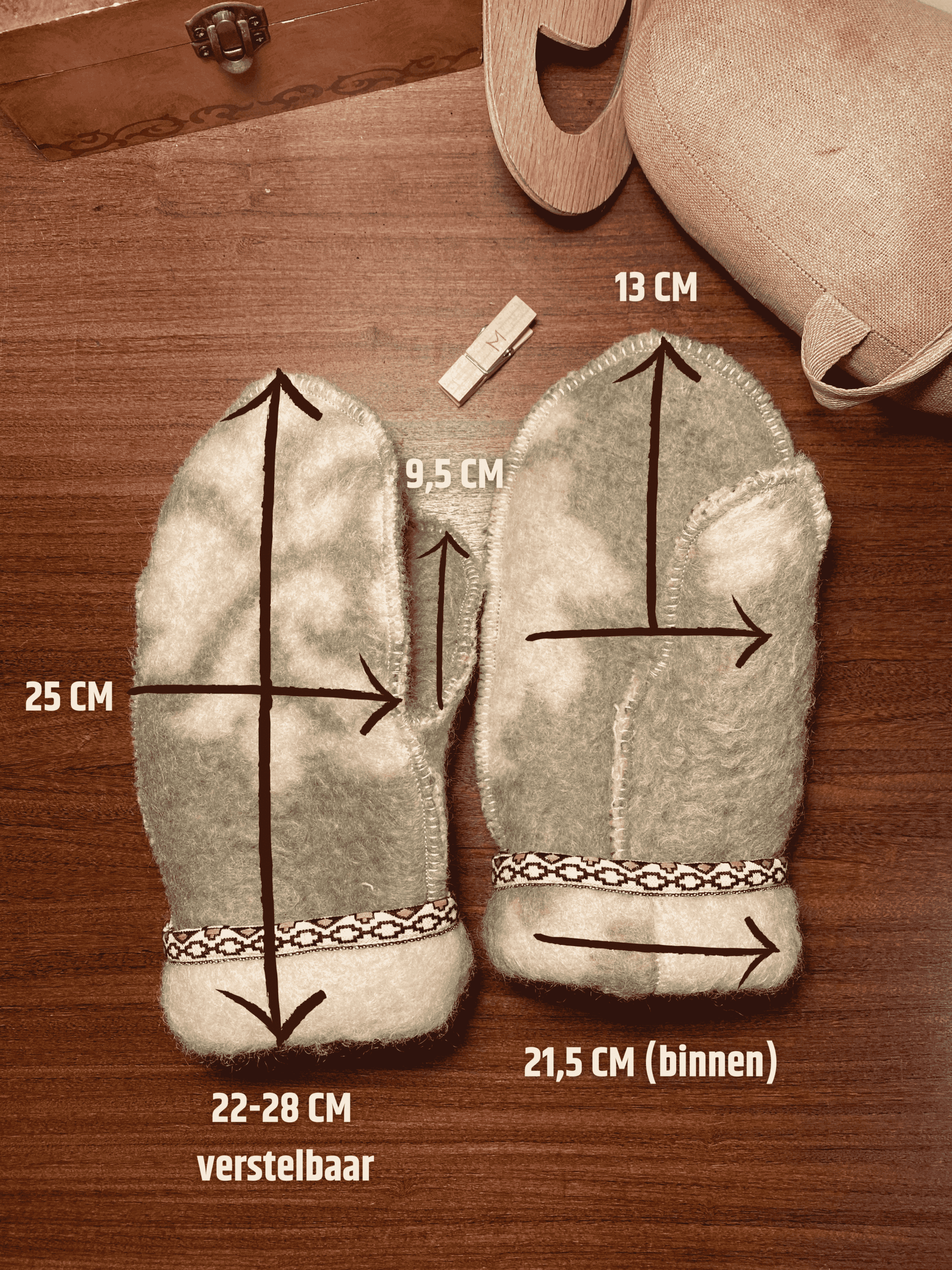 Wollen wanten - medium - Afbeelding 7