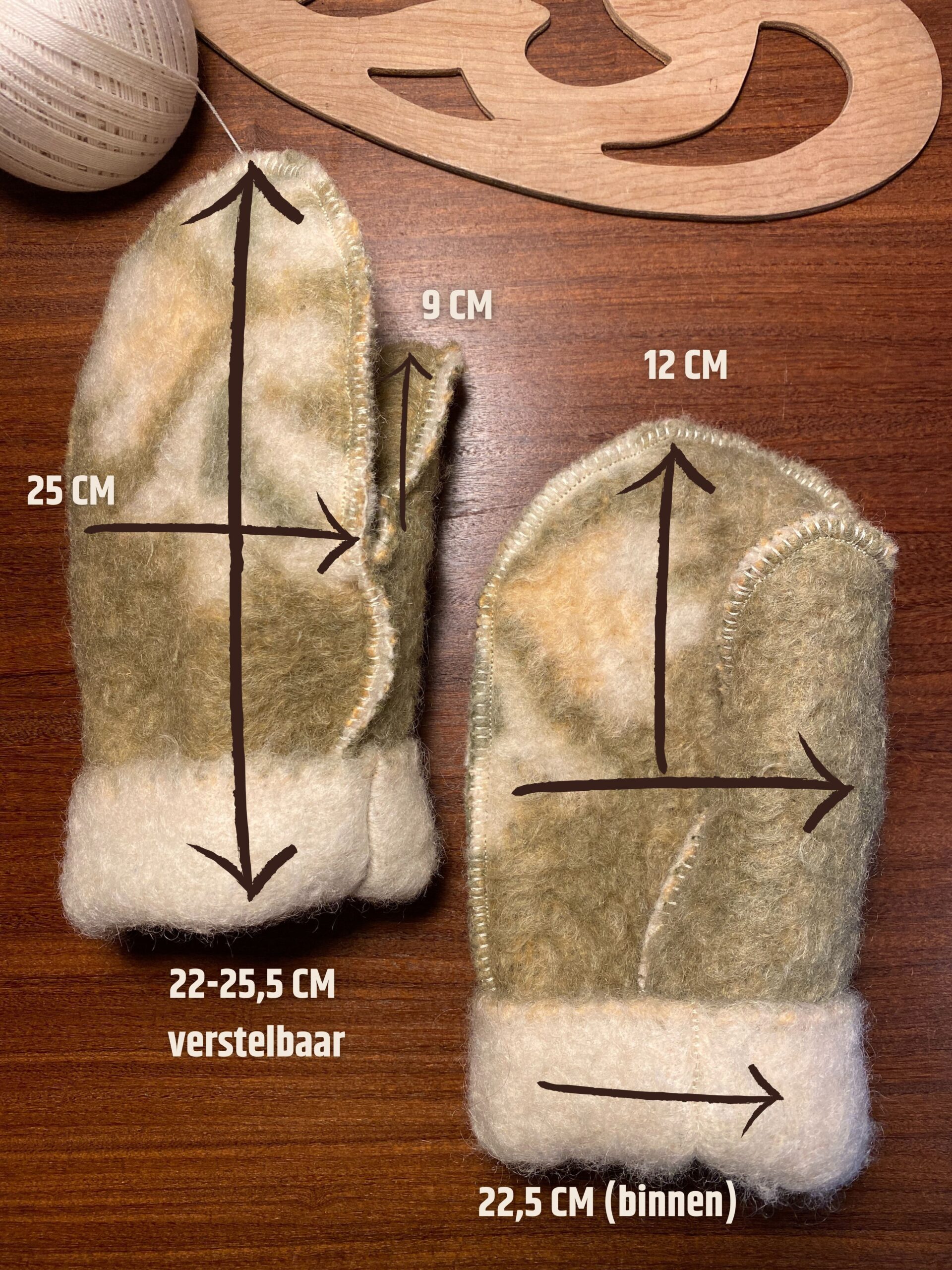 Wollen wanten - Medium - Afbeelding 9