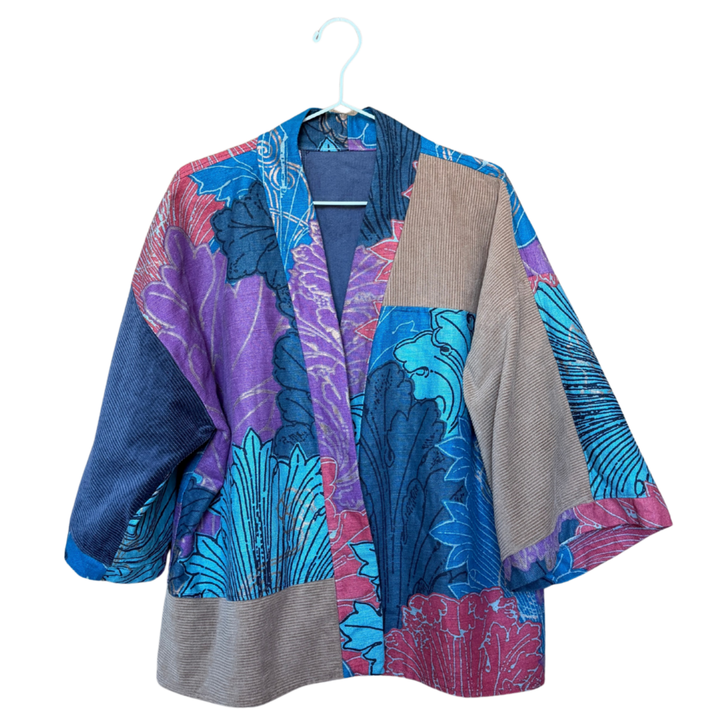 Kimono jasje - Purple Blues