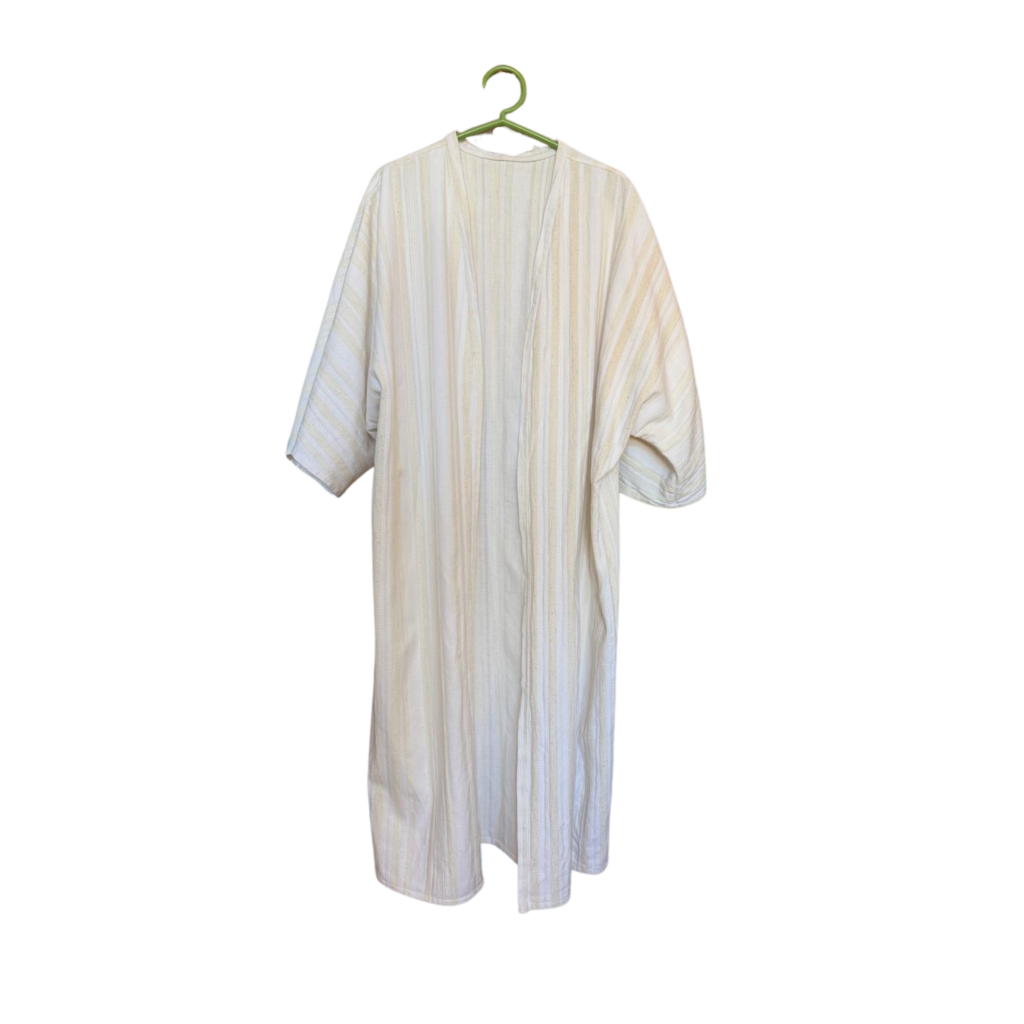 Zandkleurige kimono