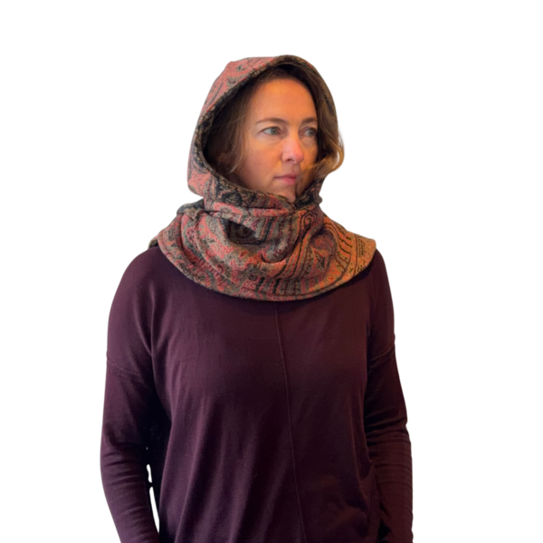 Capuchonsjaal paisley
